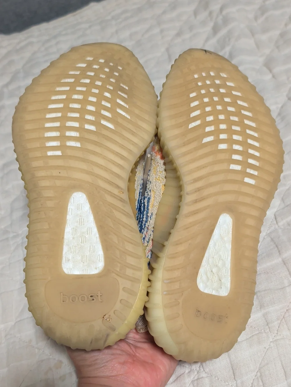 Adidas Yeezy Boost 350 V2 Low MX Oat Kids Sneakers - Cream/Pastel
